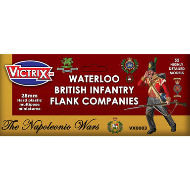 Victrix | Napoleonic Waterloo British Infantry Flank Companies | 28mm Plastic Unit | North Star Games | Miniature Kingdoms