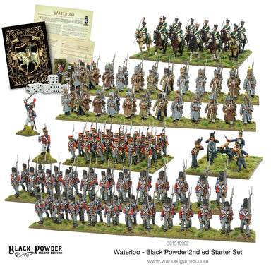 Black Powder | French / British French/British Waterloo Campaign | 28mm Plastic Starter | Warlord | Miniature Kingdoms