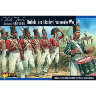 Black Powder | British Line Infantry Peninsular War | 28mm Plastic Unit | Warlord | Miniature Kingdoms