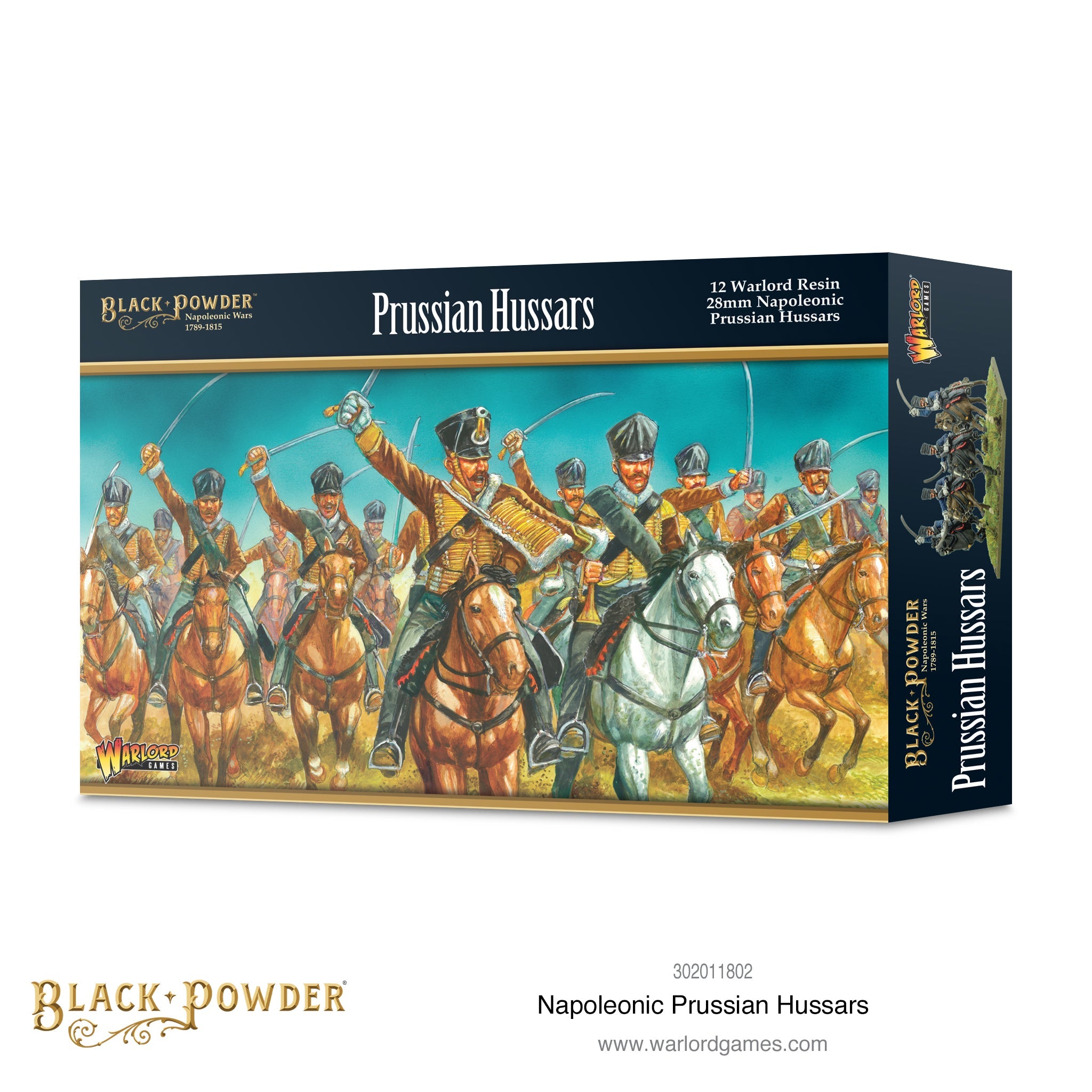 Black Powder | Prussian Hussars | 28mm Plastic Unit | Warlord | Miniature Kingdoms