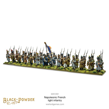 Black Powder | Light Infantry 1812-1815 French | 28mm Plastic Unit | Warlord | Miniature Kingdoms