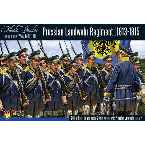 Black Powder | Prussian Landwehr Regiment 1813-1815 | 28mm Plastic Unit | Warlord | Miniature Kingdoms