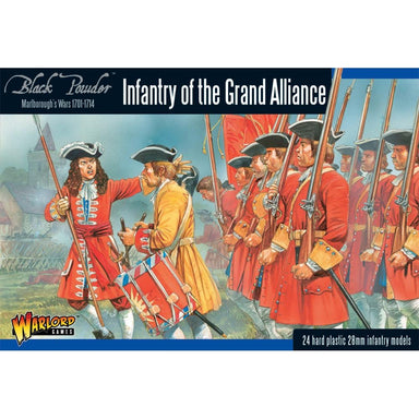 Black Powder | Marlborough Infantry of the Grand Alliance | 28mm Plastic Unit | Warlord | Miniature Kingdoms