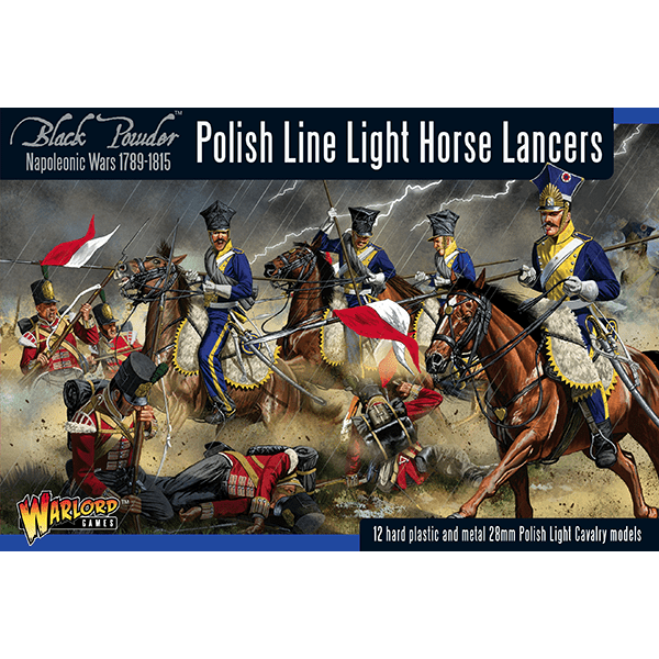 Black Powder | Polish Line Light Horse Lancer | 28mm Plastic Unit | Warlord | Miniature Kingdoms