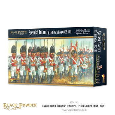 Black Powder | Spanish Infantry First Battalion 1805-1811 | 28mm Plastic Unit | Warlord | Miniature Kingdoms