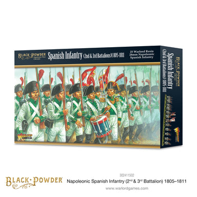 Black Powder | Spanish Infantry Second and Third Battalions 1805-1811 | 28mm Plastic Unit | Warlord | Miniature Kingdoms