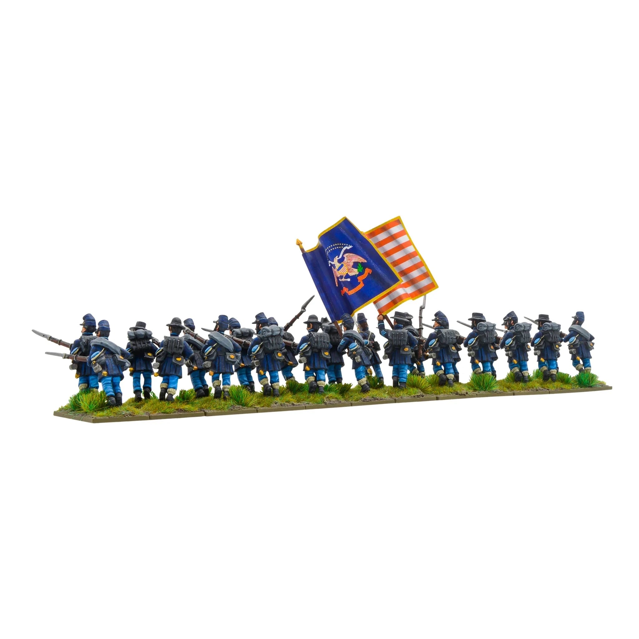 Black Powder | ACW Infantry Regiment Charging | 28mm Resin Unit