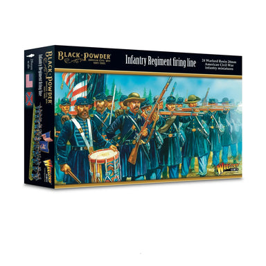 Black Powder | ACW Infantry Regiment Firing Line | 28mm Resin Unit