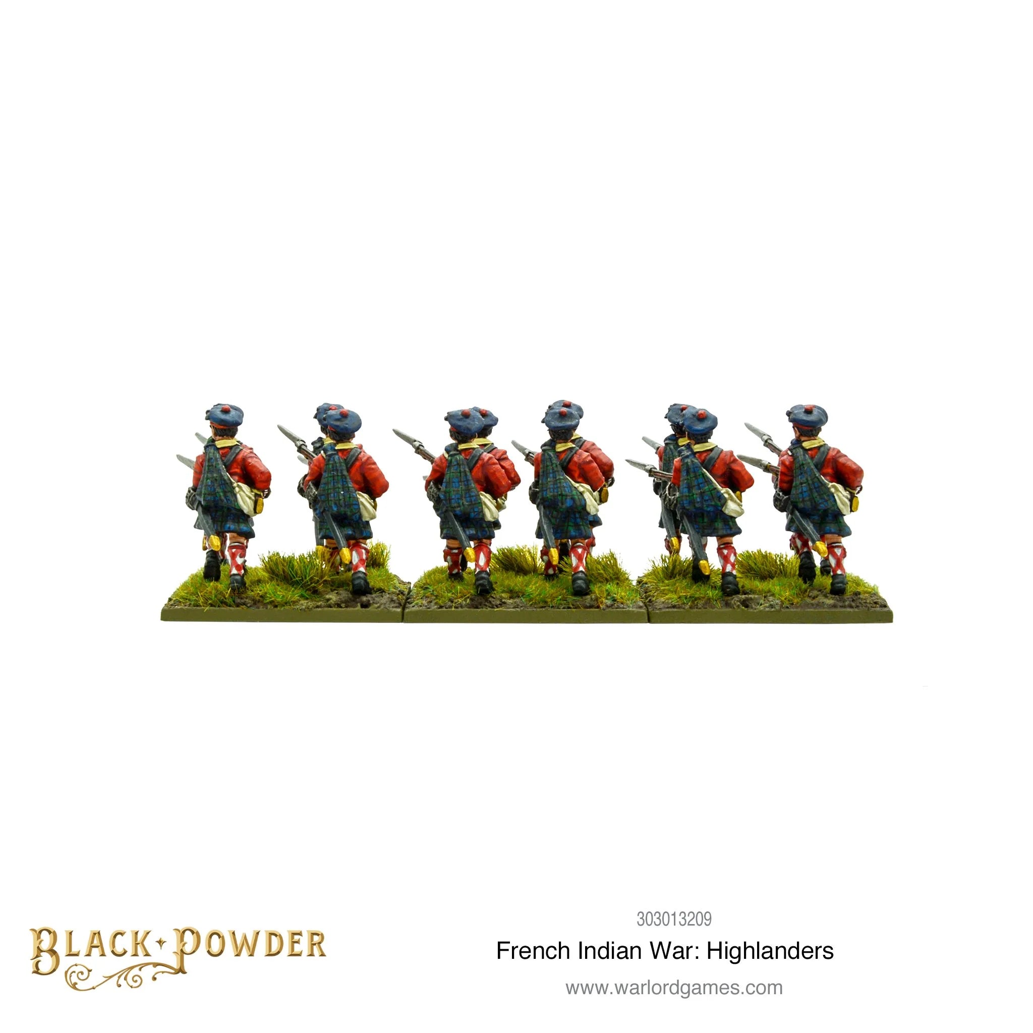 Black Powder | FIW Highlanders | 28mm Metal Unit | Warlord | Miniature Kingdoms