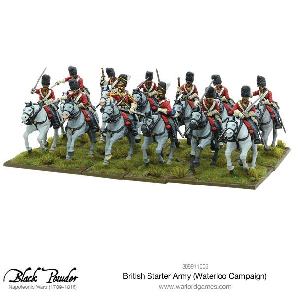 Black Powder | British | British Waterloo Campaign | 28mm Plastic Starter | Warlord | Miniature Kingdoms