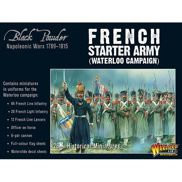 Black Powder | French Waterloo Campaign | 28mm Plastic Starter | Warlord | Miniature Kingdoms