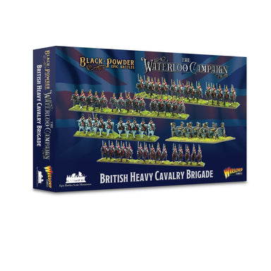 Black Powder Epic | Waterloo Campaign British Heavy Cavalry | 15mm Plastic Unit | Warlord | Miniature Kingdoms