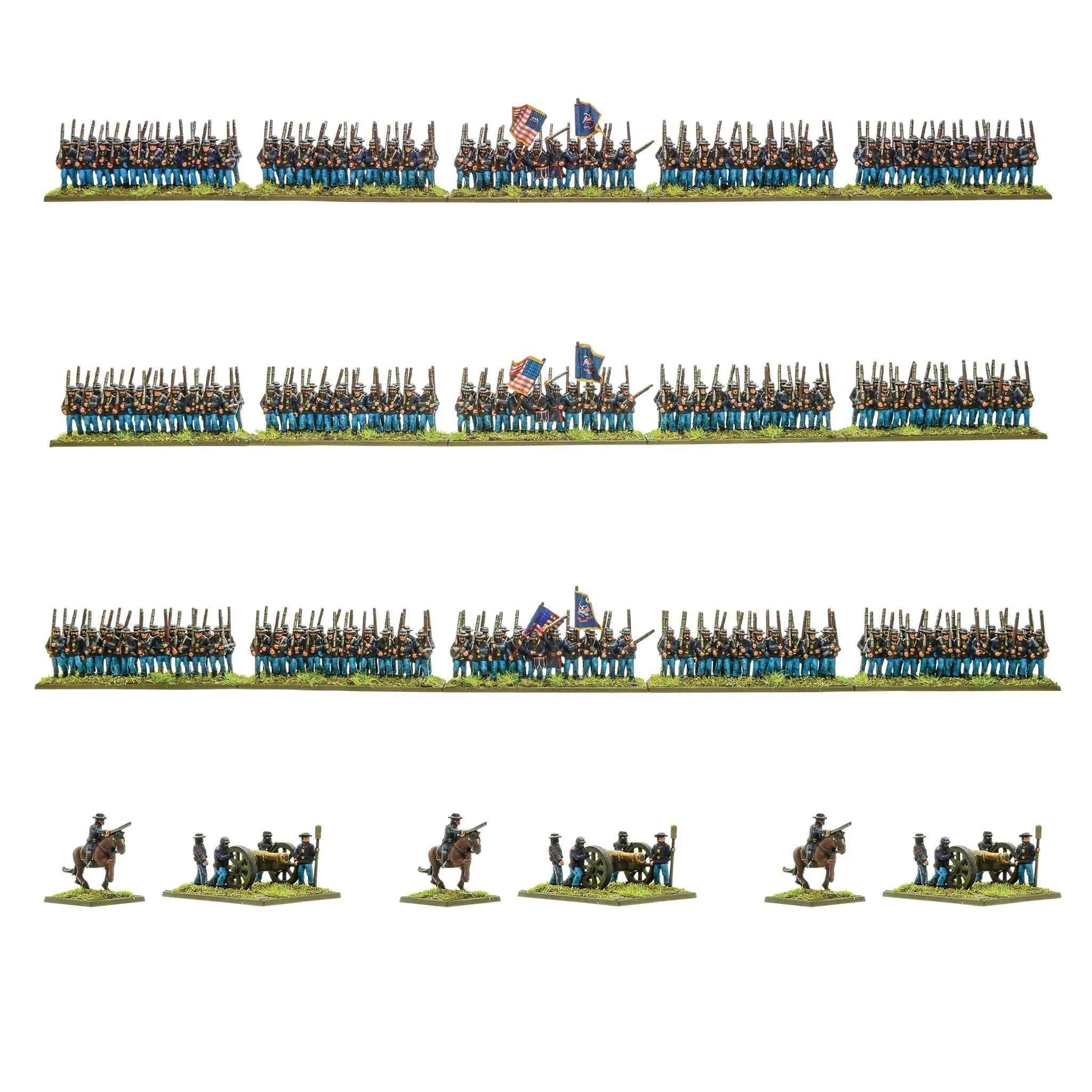 Black Powder Epic | American Civil War Union Brigade | 13.5mm Plastic Unit