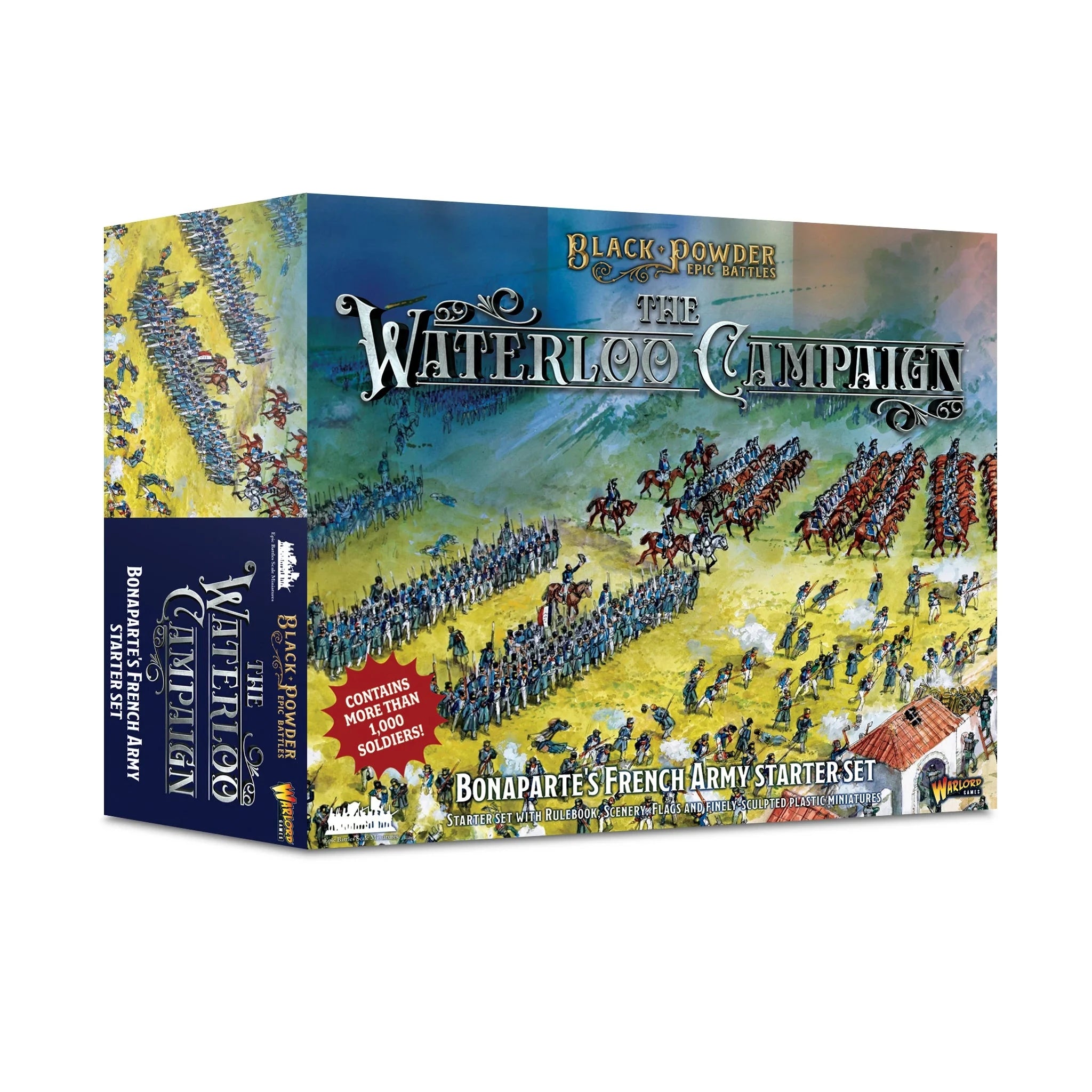 Black Powder Epic | Waterloo Campaign | Bonaparte's French Starter Army | 15mm Plastic Starter | Warlord | Miniature Kingdoms