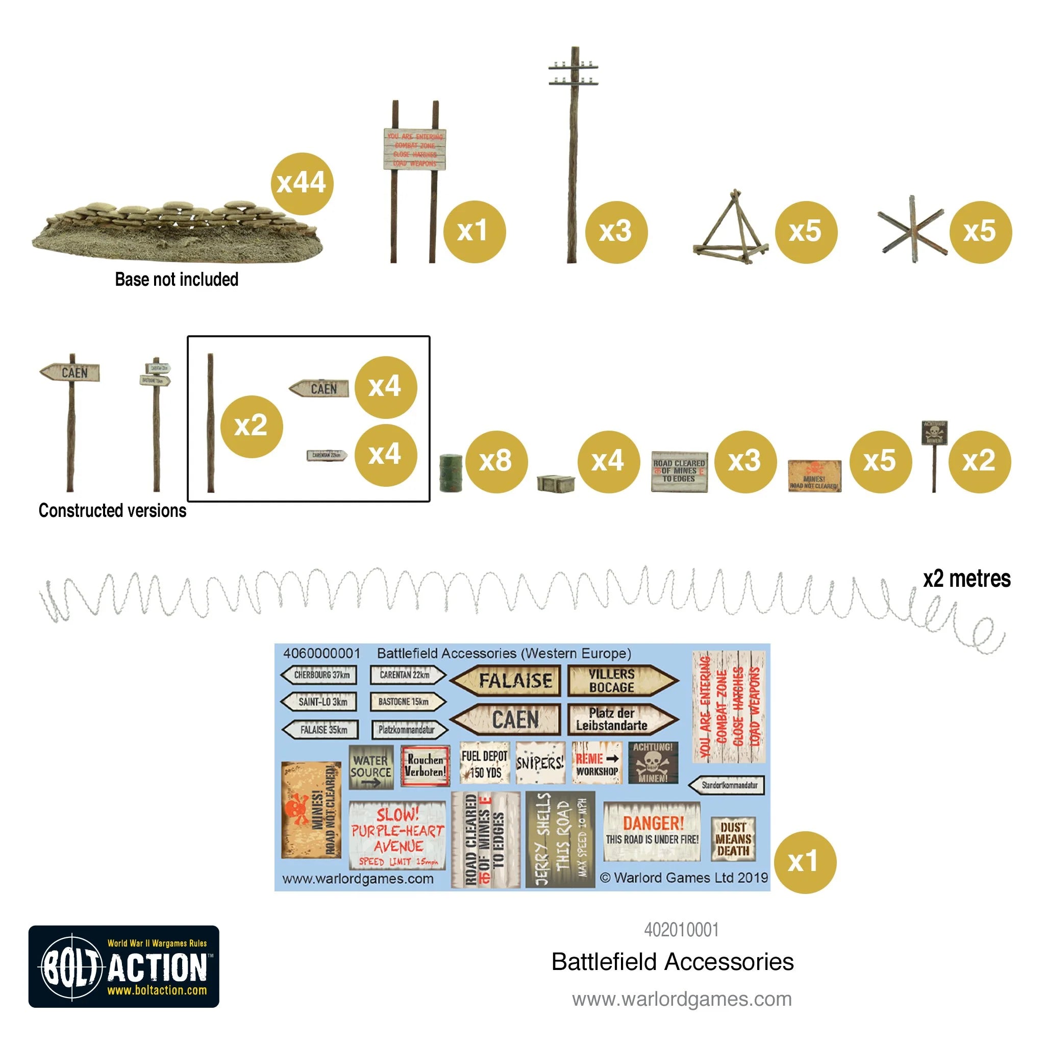 Bolt Action | Battlefield Accessories | 28mm Plastic Terrain