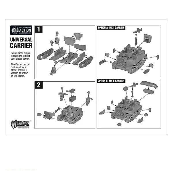 Bolt Action | British Universal Carrier | 28mm Plastic Vehicle