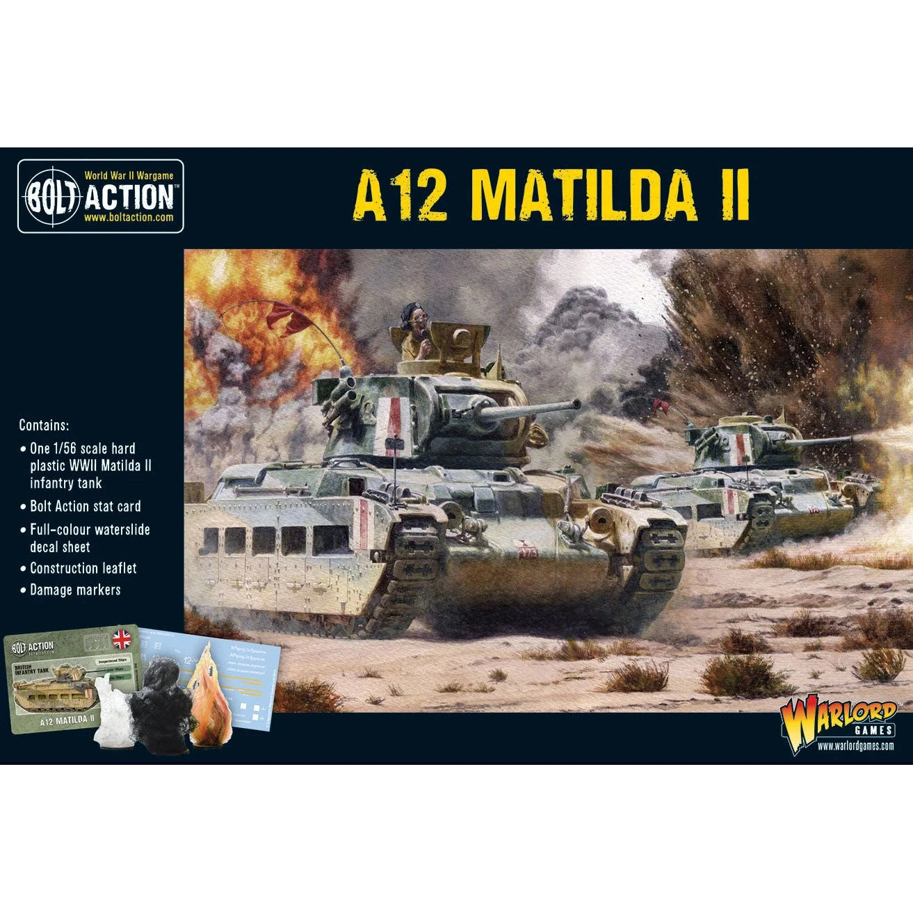 Bolt Action | British A12 Matilda II| 28mm Plastic Vehicle