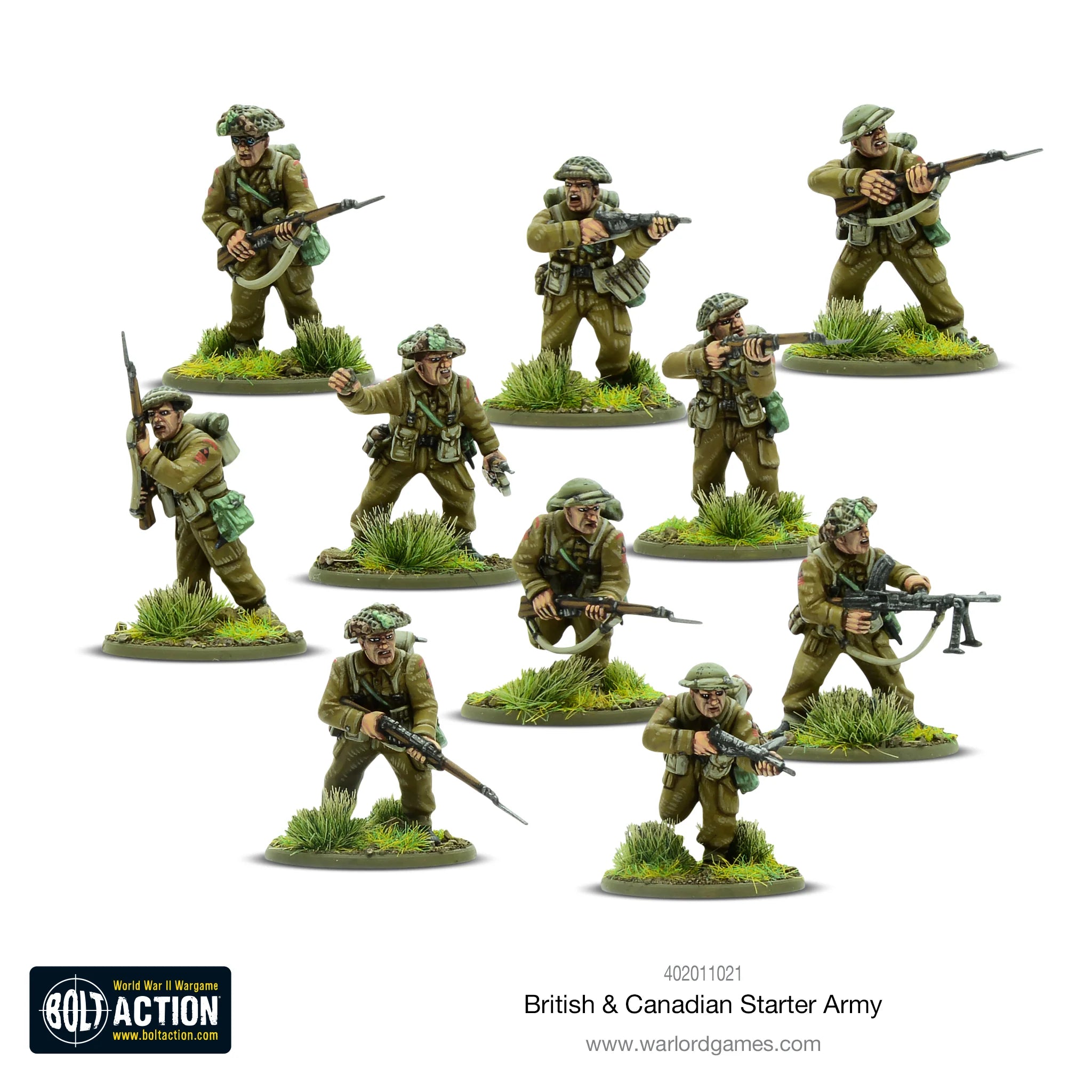 Bolt Action | British and Canadian Army Infantry 1943-45 | 28mm Plastic Starter