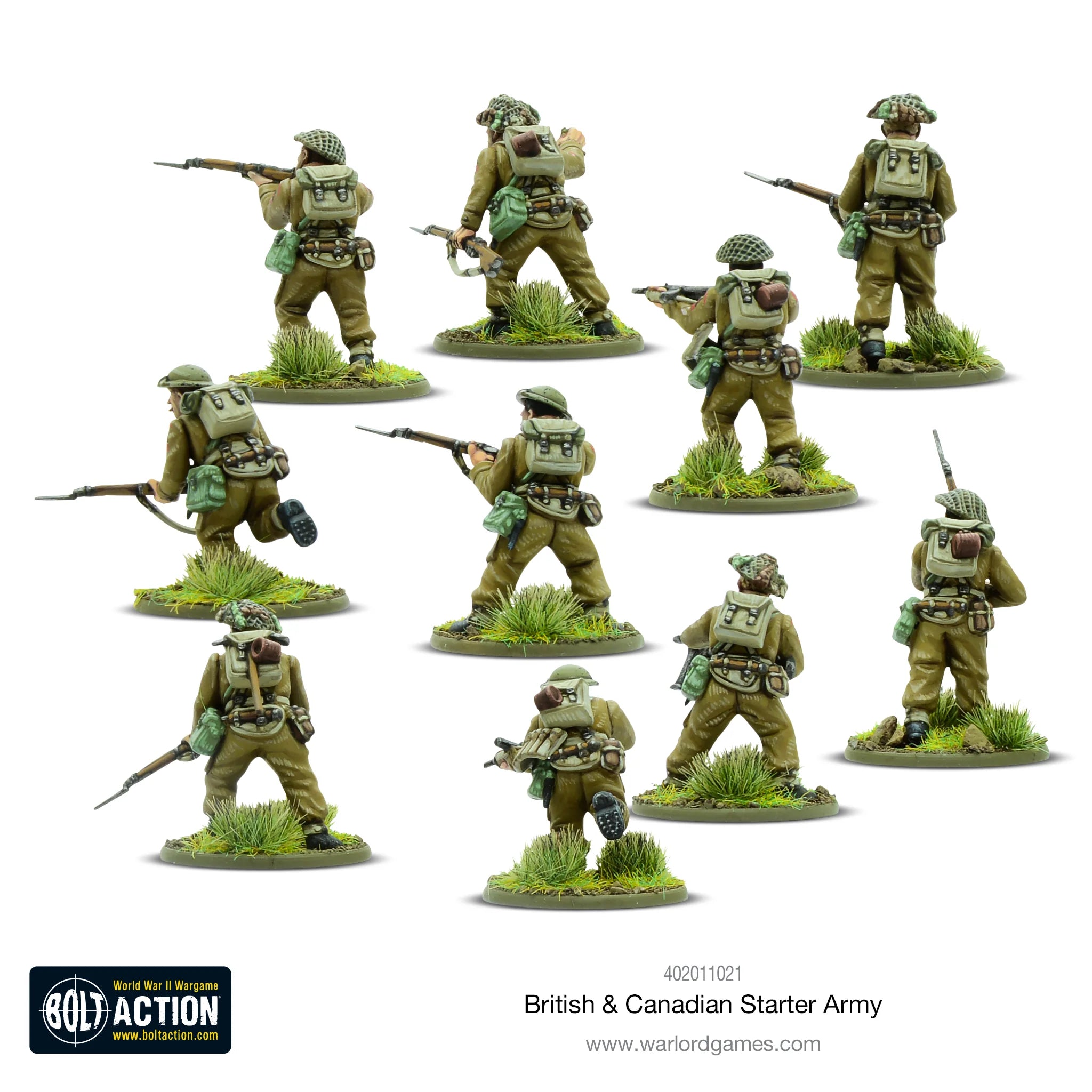 Bolt Action | British and Canadian Army Infantry 1943-45 | 28mm Plastic Starter