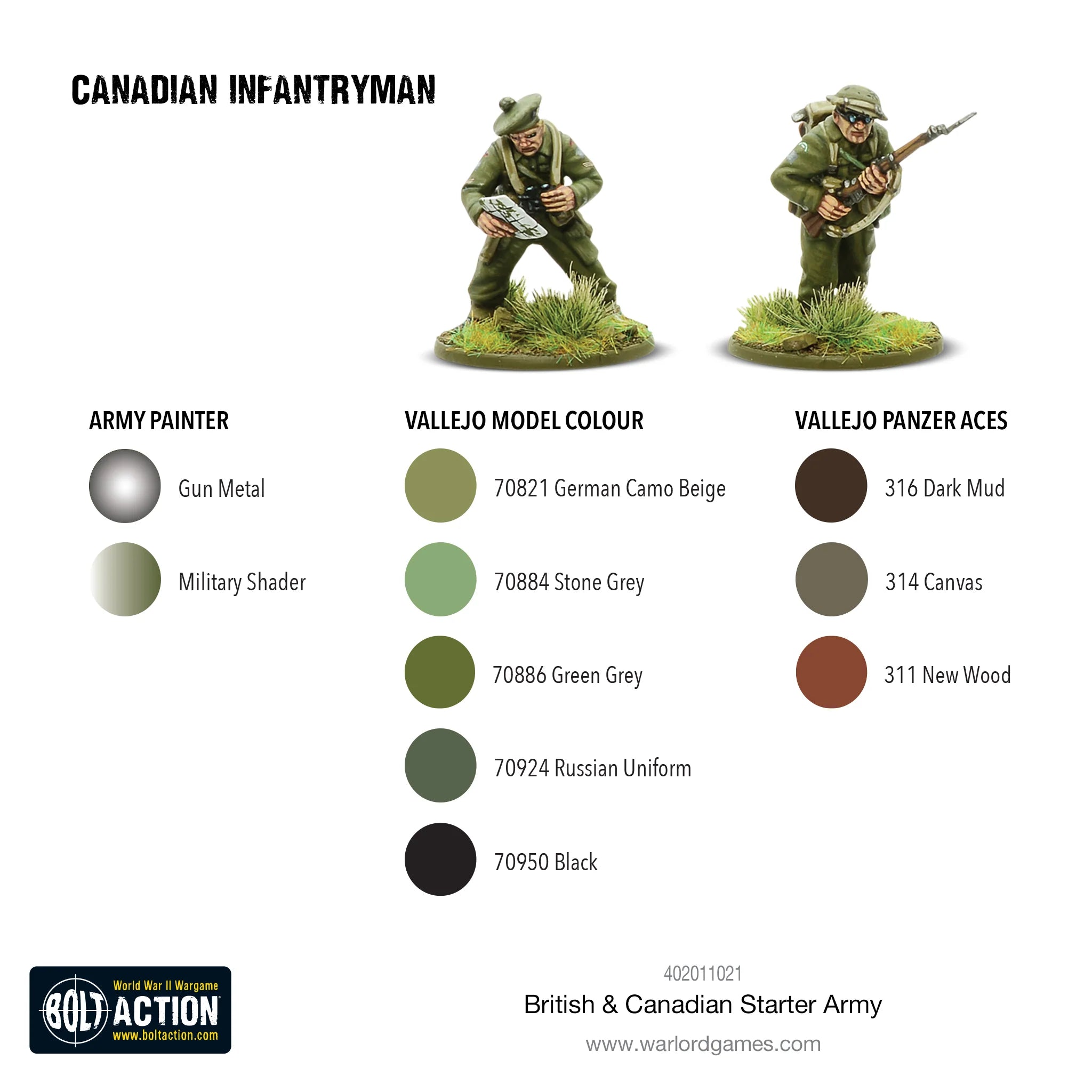 Bolt Action | British and Canadian Army Infantry 1943-45 | 28mm Plastic Starter