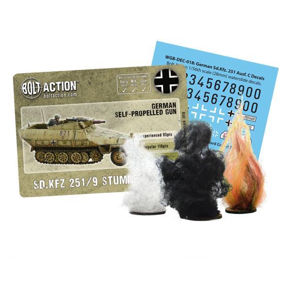 Bolt Action | German SD.KFZ 251/9 Ausf D Stummel | 28mm Plastic Vehicle