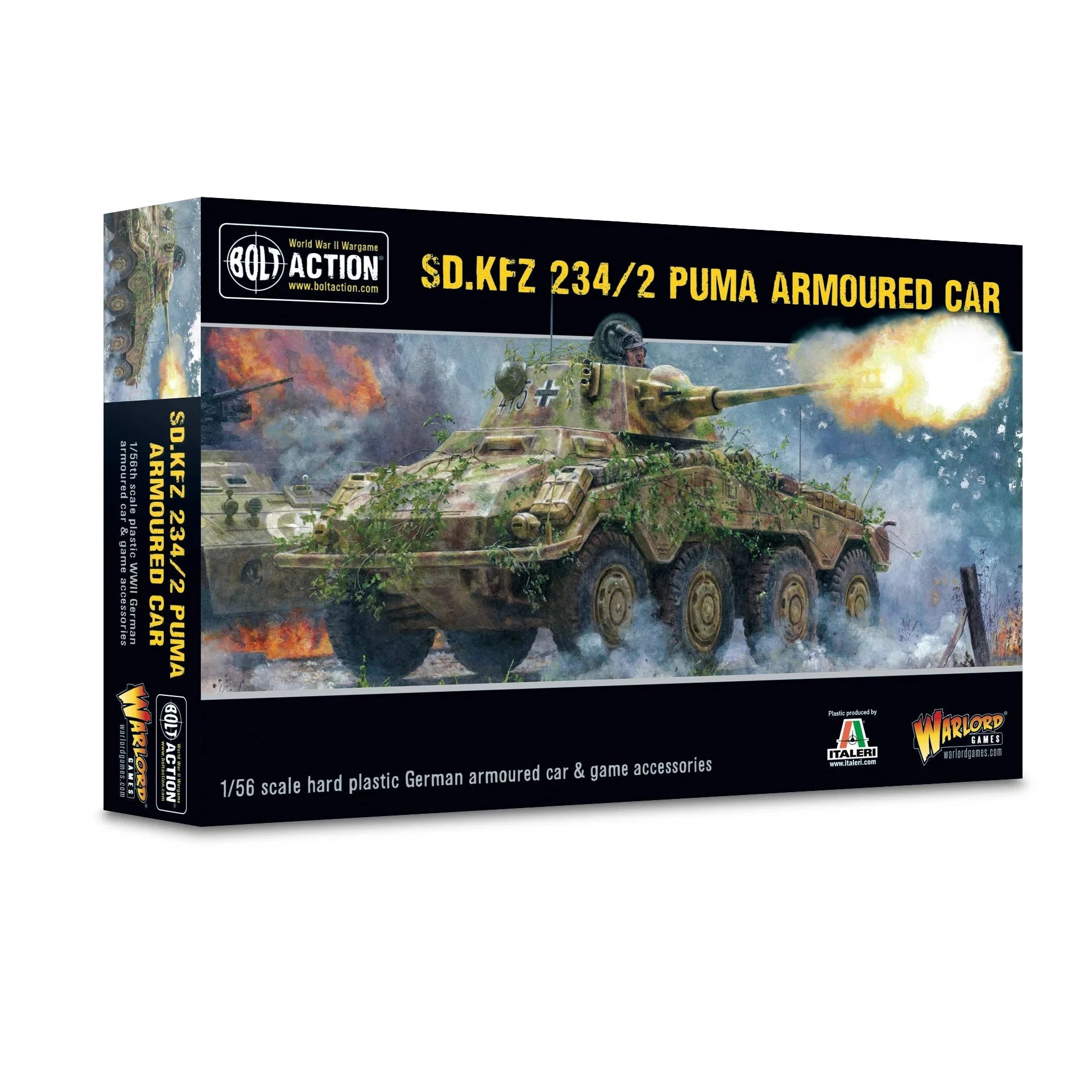 Bolt Action | German Puma SD.KFZ 234/2 Armoured Car | 28mm Plastic Vehicle