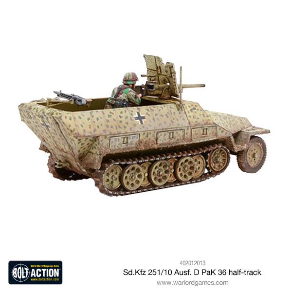 Bolt Action | German | SD.KFZ 251/10 Half Track Pak 36 | 28mm Plastic