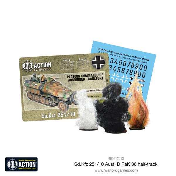 Bolt Action | German | SD.KFZ 251/10 Half Track Pak 36 | 28mm Plastic