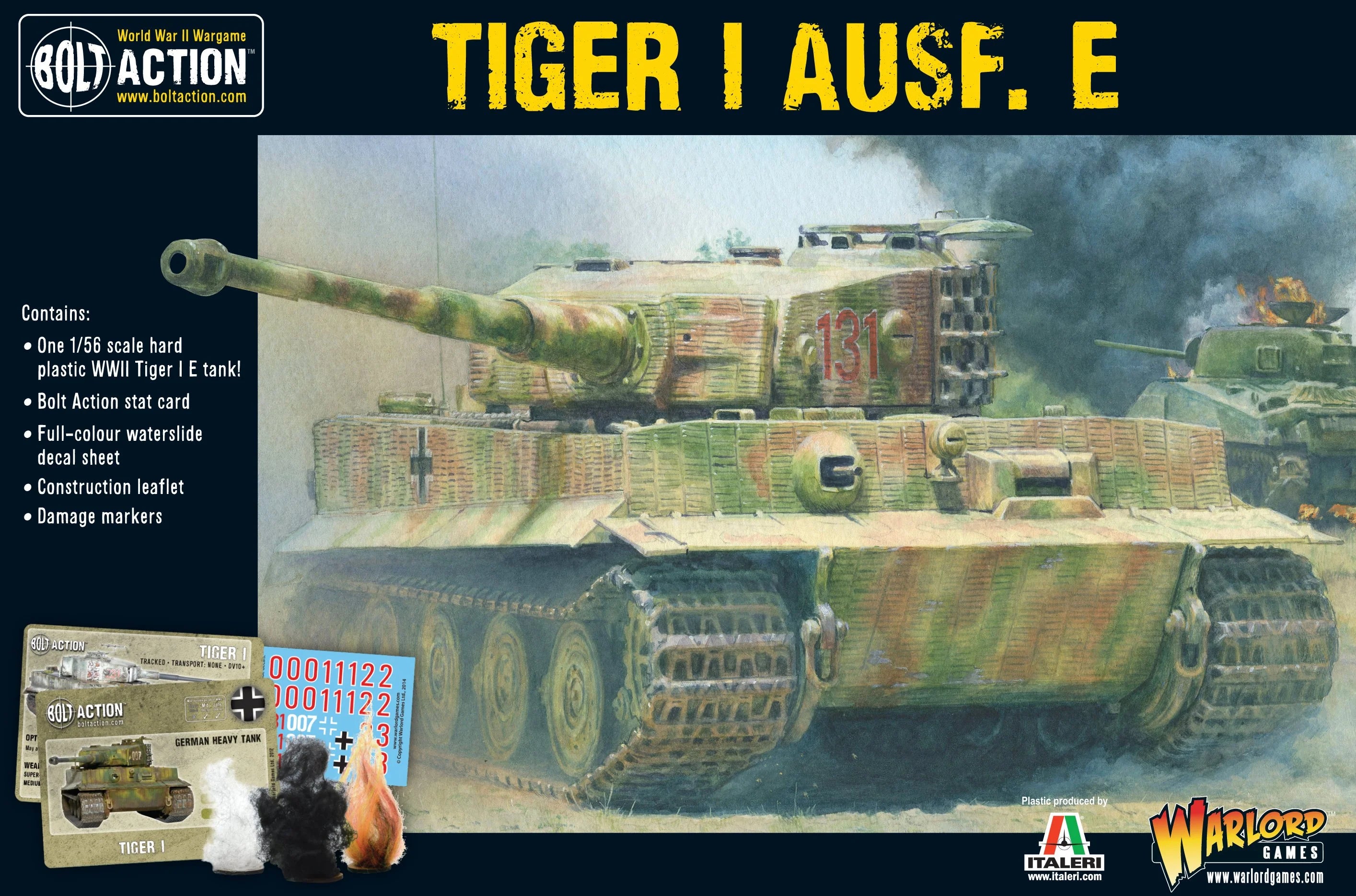 Bolt Action | German Tiger I Ausf E | 28mm Plastic Vehicle