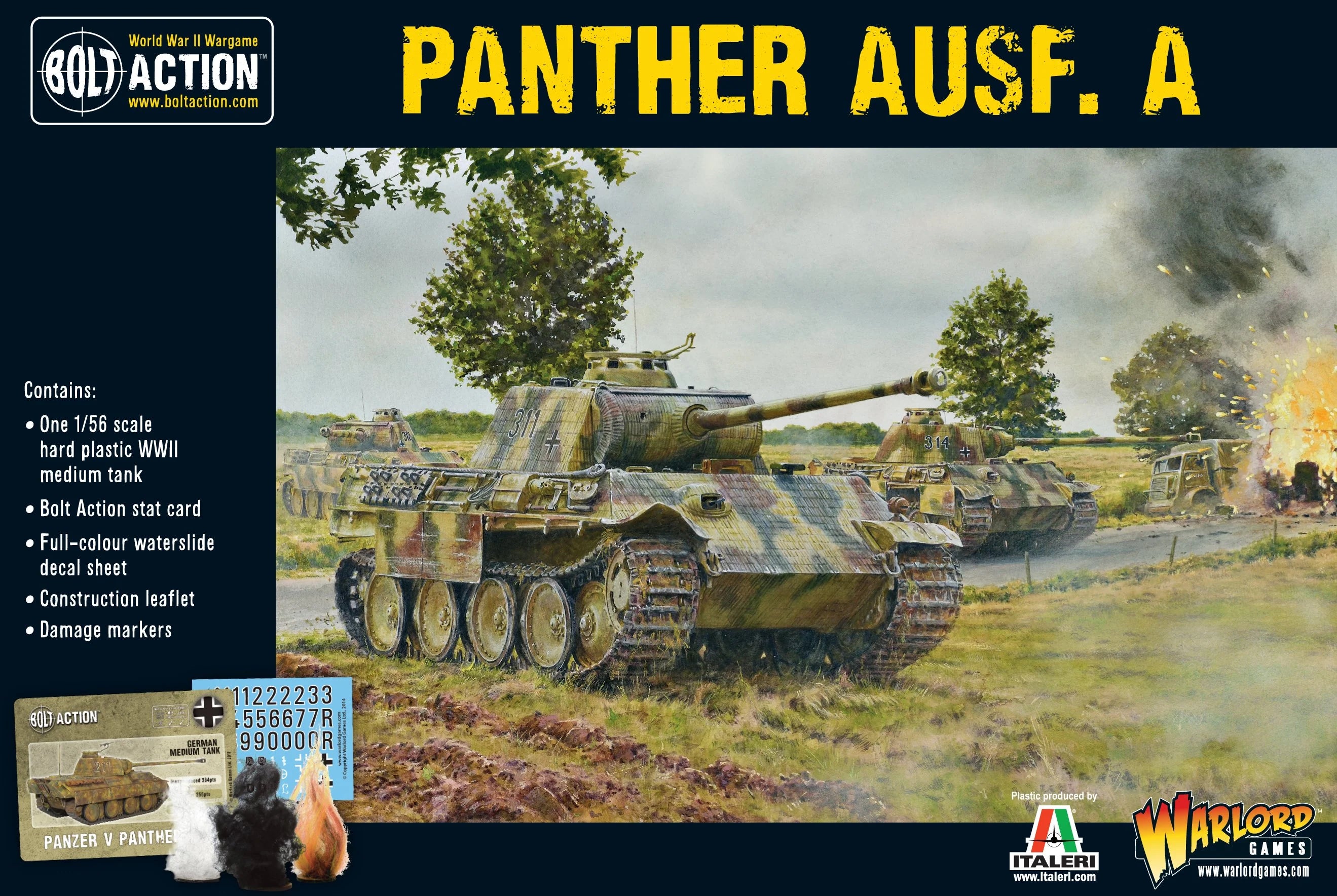 Bolt Action | German Panther AUSF. A | 28mm Plastic Vehicle