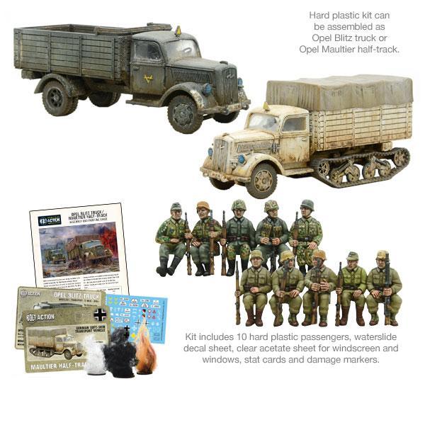 Bolt Action | German | Opel Blitz / Maultier | 28mm Plastic Vehicle | Warlord | Miniature Kingdoms