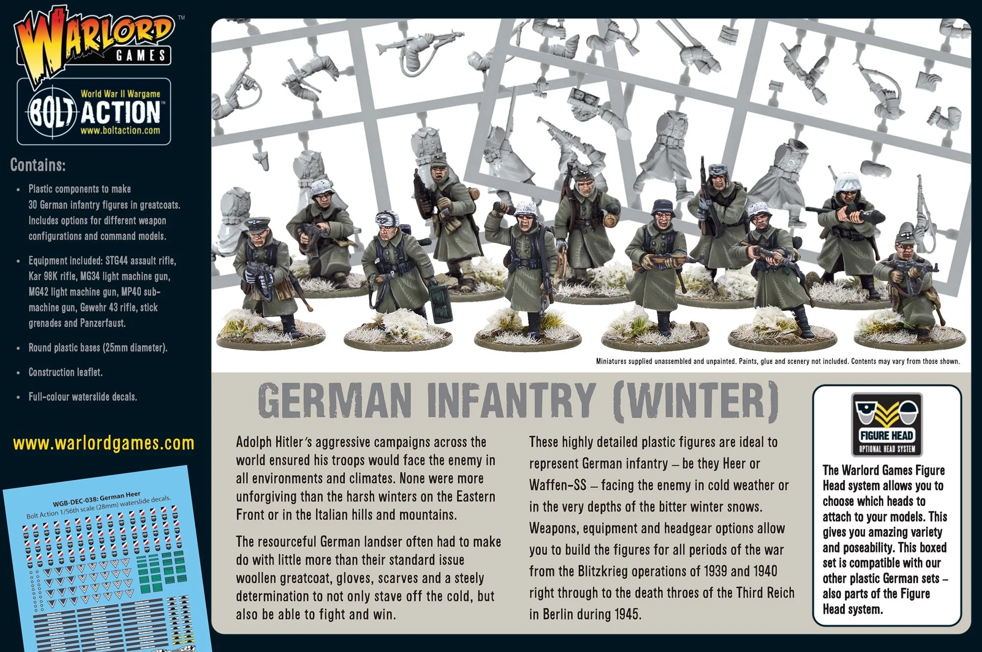 Bolt Action | German Infantry Winter | 28mm Plastic Unit