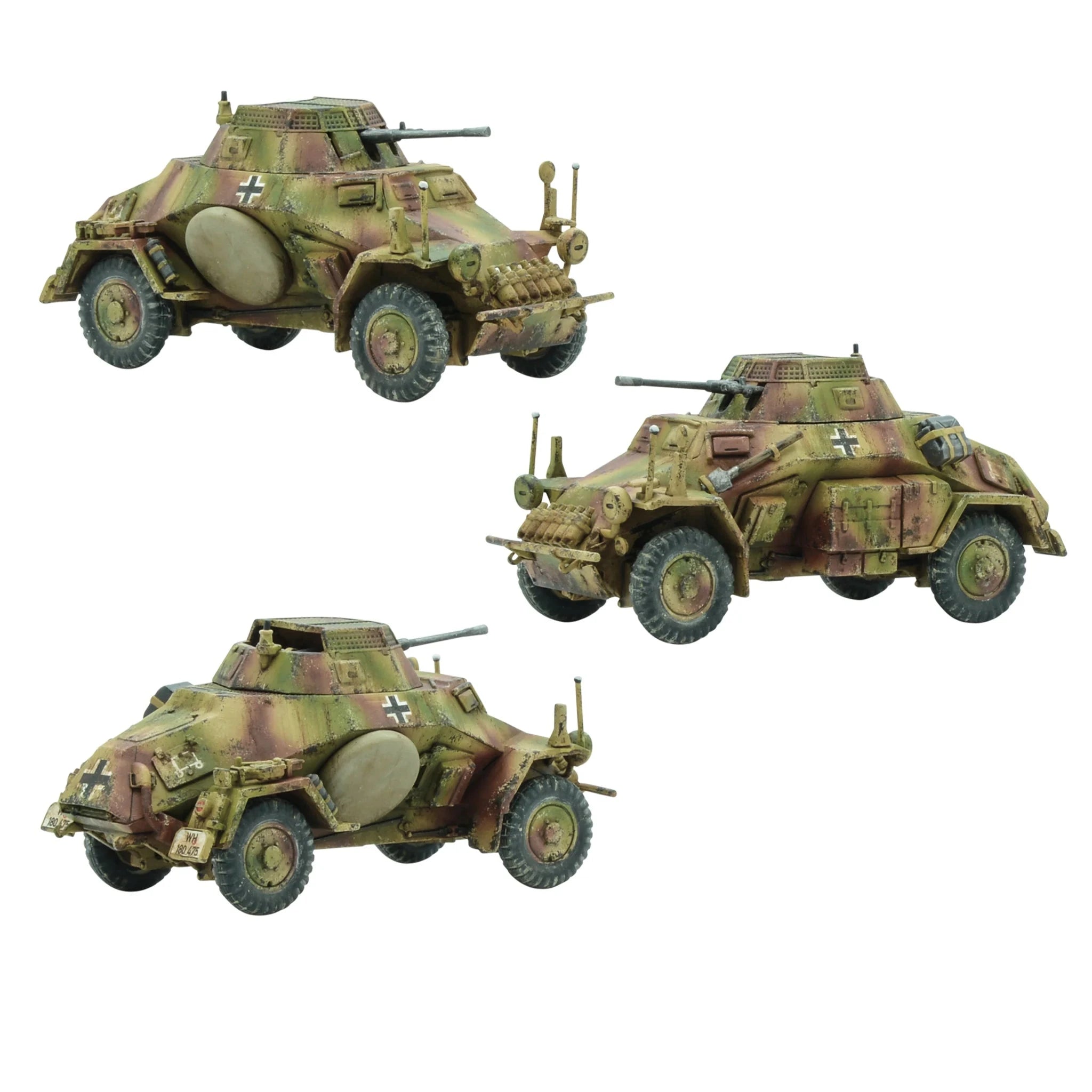 Bolt Action | German | SD.KFZ 222/223 | 28mm Plastic Vehicle | Warlord | Miniature Kingdoms