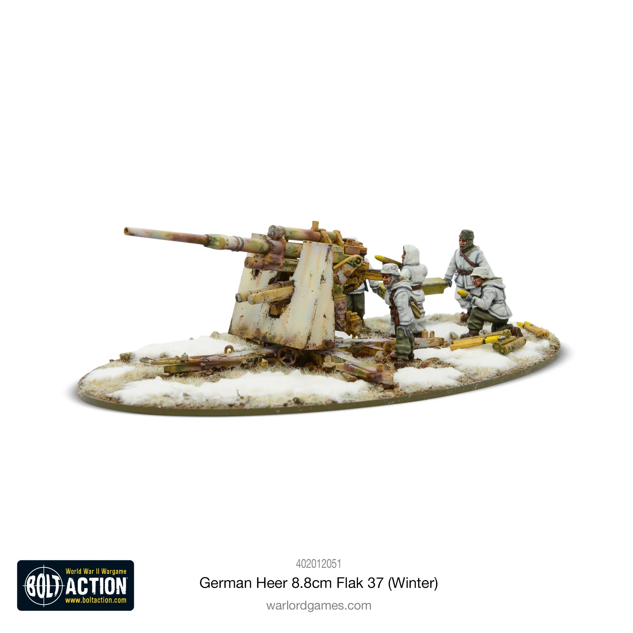 Bolt Action | German Heer 8.8cm Flak 37 Winter | 28mm Metal Unit