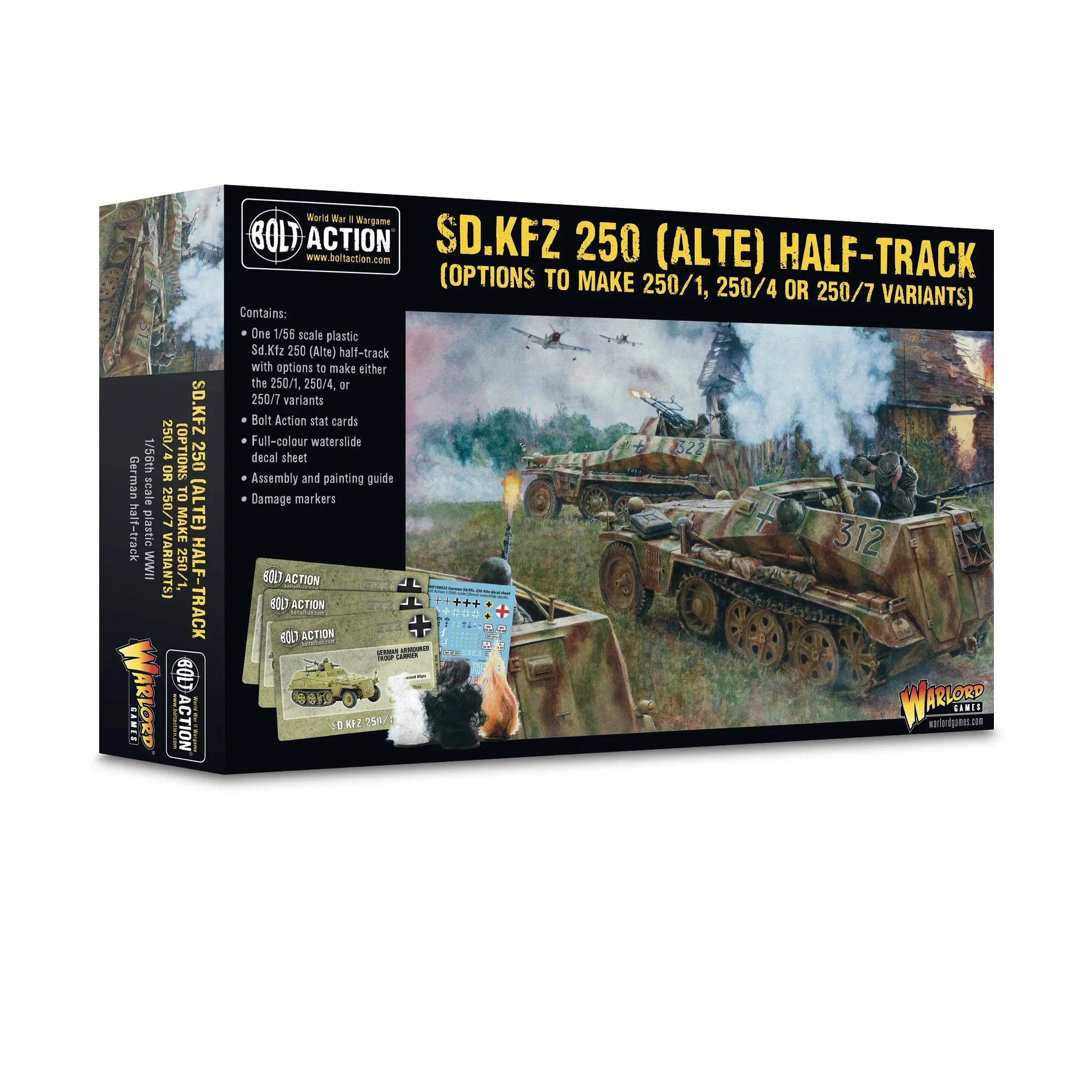 Bolt Action | German SD.KFZ 250 Alte Half Track | 28mm Plastic Vehicle