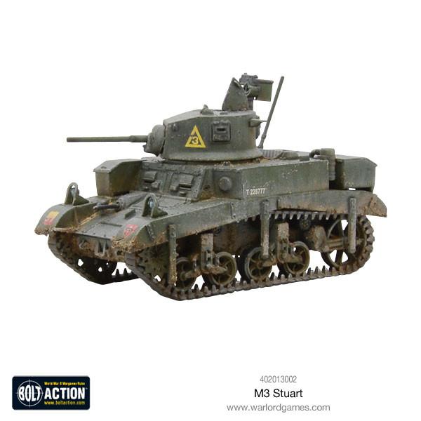 Bolt Action | USA M3 Stuart Light Tank | 28mm Plastic Vehicle