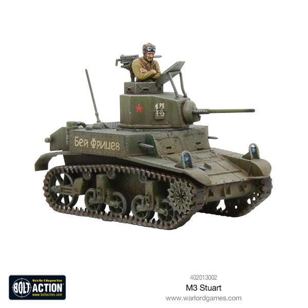 Bolt Action | USA M3 Stuart Light Tank | 28mm Plastic Vehicle