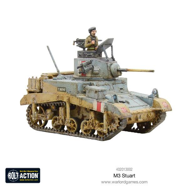 Bolt Action | USA M3 Stuart Light Tank | 28mm Plastic Vehicle