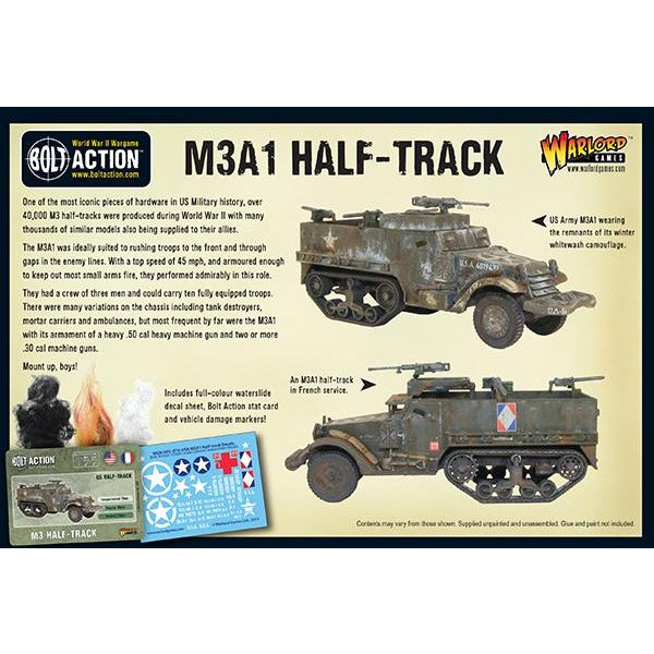 Bolt Action | USA M3A1 Half-Track | 28mm Plastic Vehicle