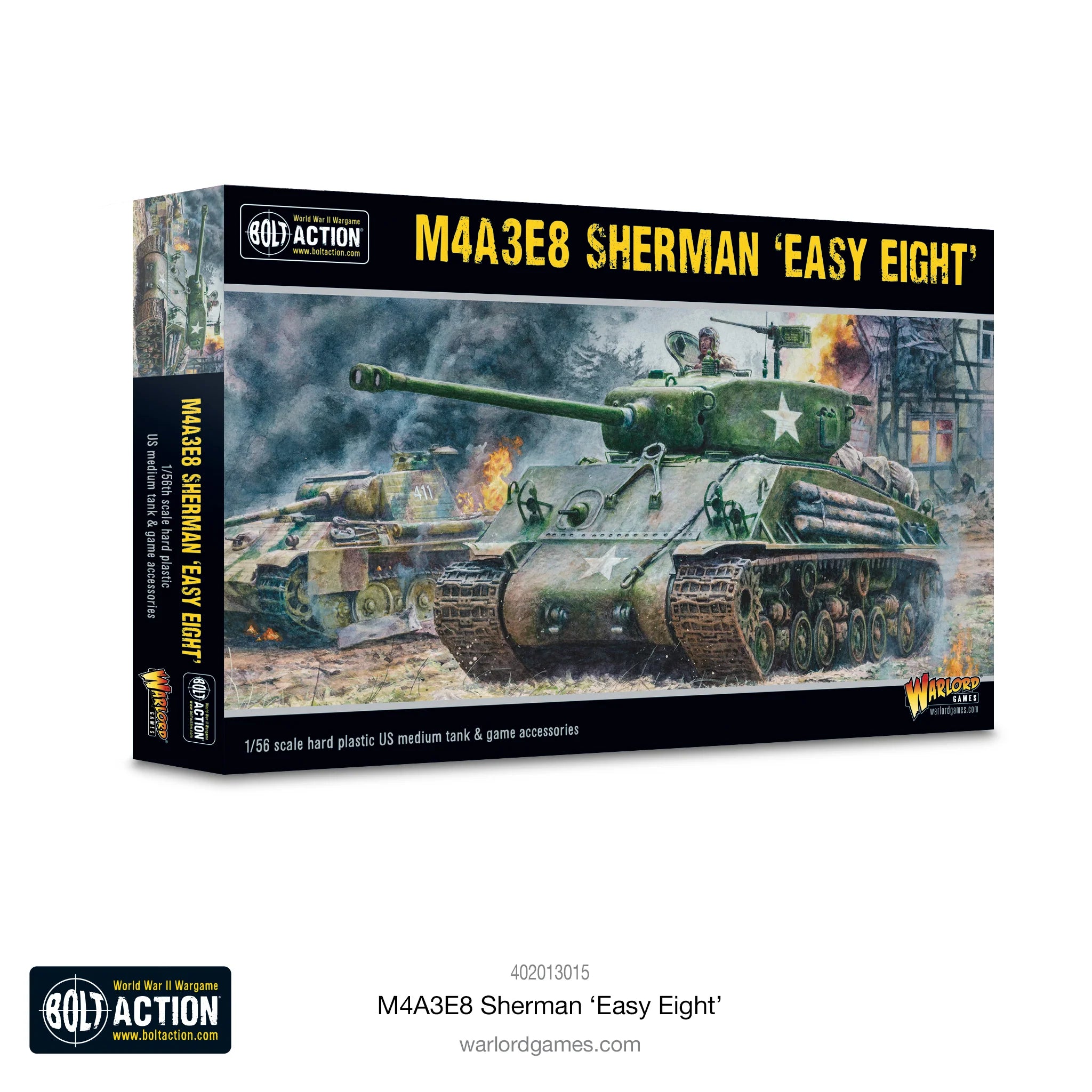 Bolt Action | USA M4A3E8 Sherman Easy Eight Medium Tank | 28mm Plastic Vehicle