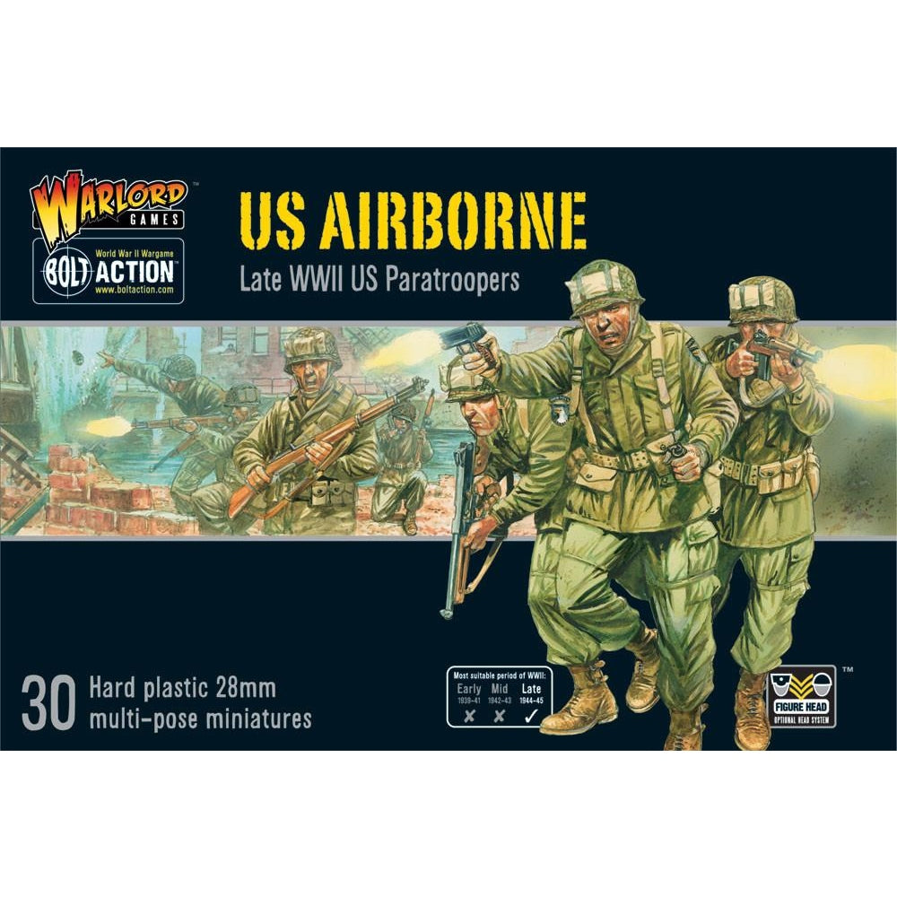 Bolt Action | USA US Airbourne Late | 28mm Plastic Unit | Warlord | Miniature Kingdoms