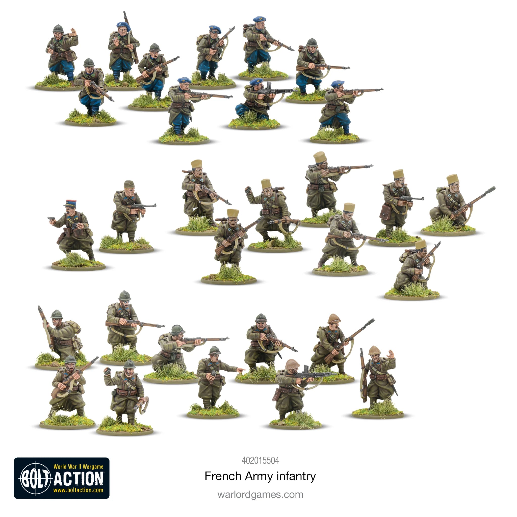 Bolt Action | French Army Infantry | 28mm Plastic Unit