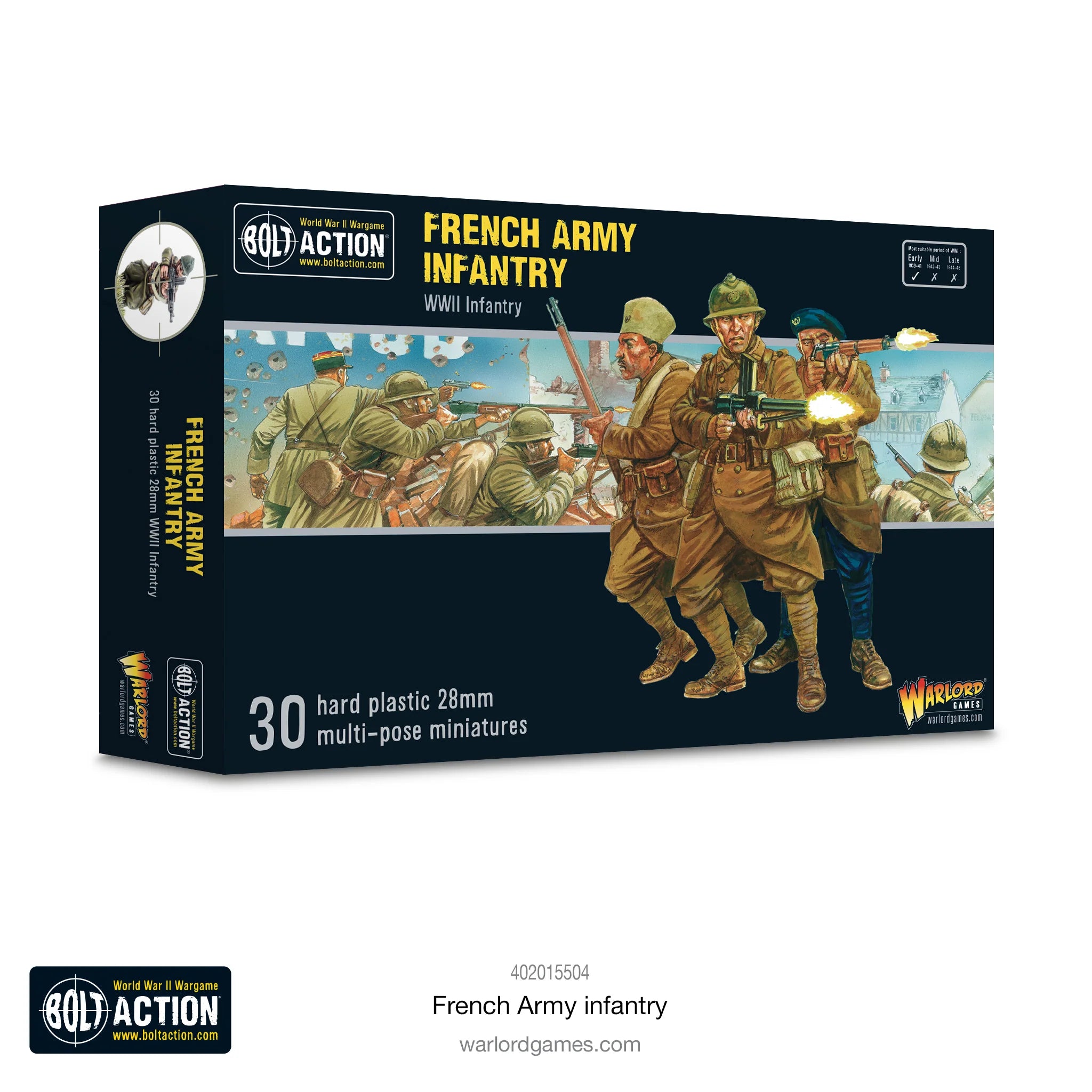 Bolt Action | French Army Infantry | 28mm Plastic Unit