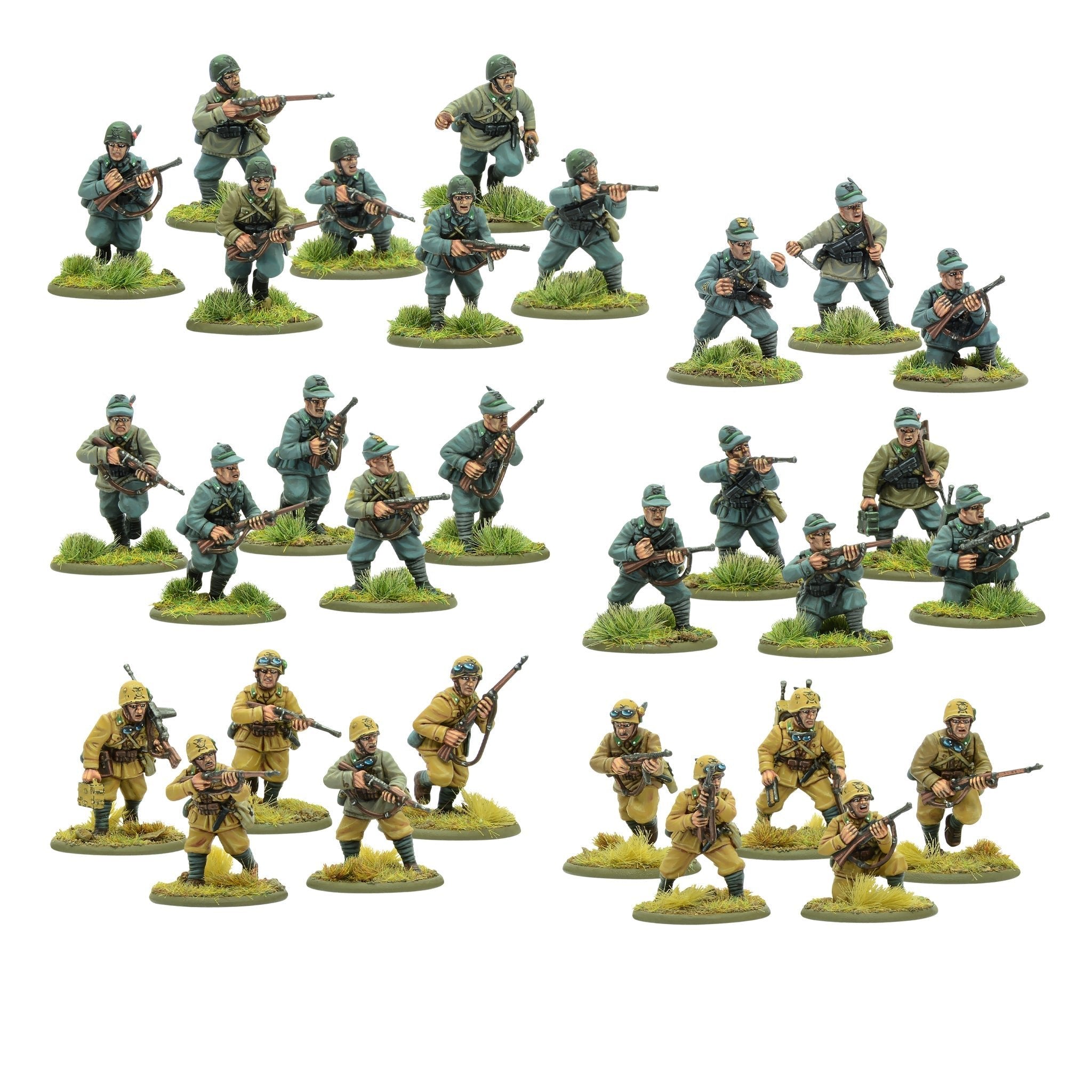 Bolt Action | Italian Alpini Mountain Troope | 28mm Plastic Unit | Warlord | Miniature Kingdoms