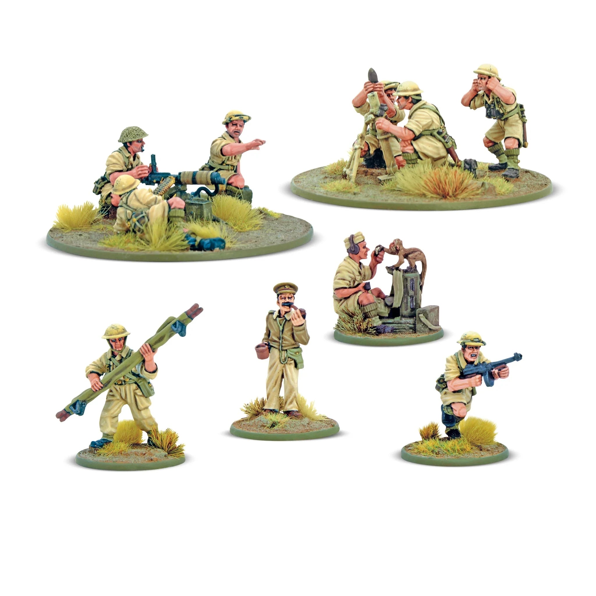 Bolt Action | British | 8th Army Support Group | 28mm Metal Small Box | Warlord | Miniature Kingdoms