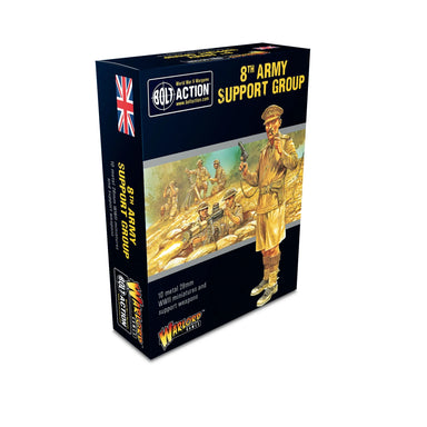 Bolt Action | British | 8th Army Support Group | 28mm Metal Small Box | Warlord | Miniature Kingdoms