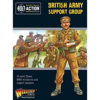 Bolt Action | British | British Army Support Group | 28mm Metal Unit | Warlord | Miniature Kingdoms