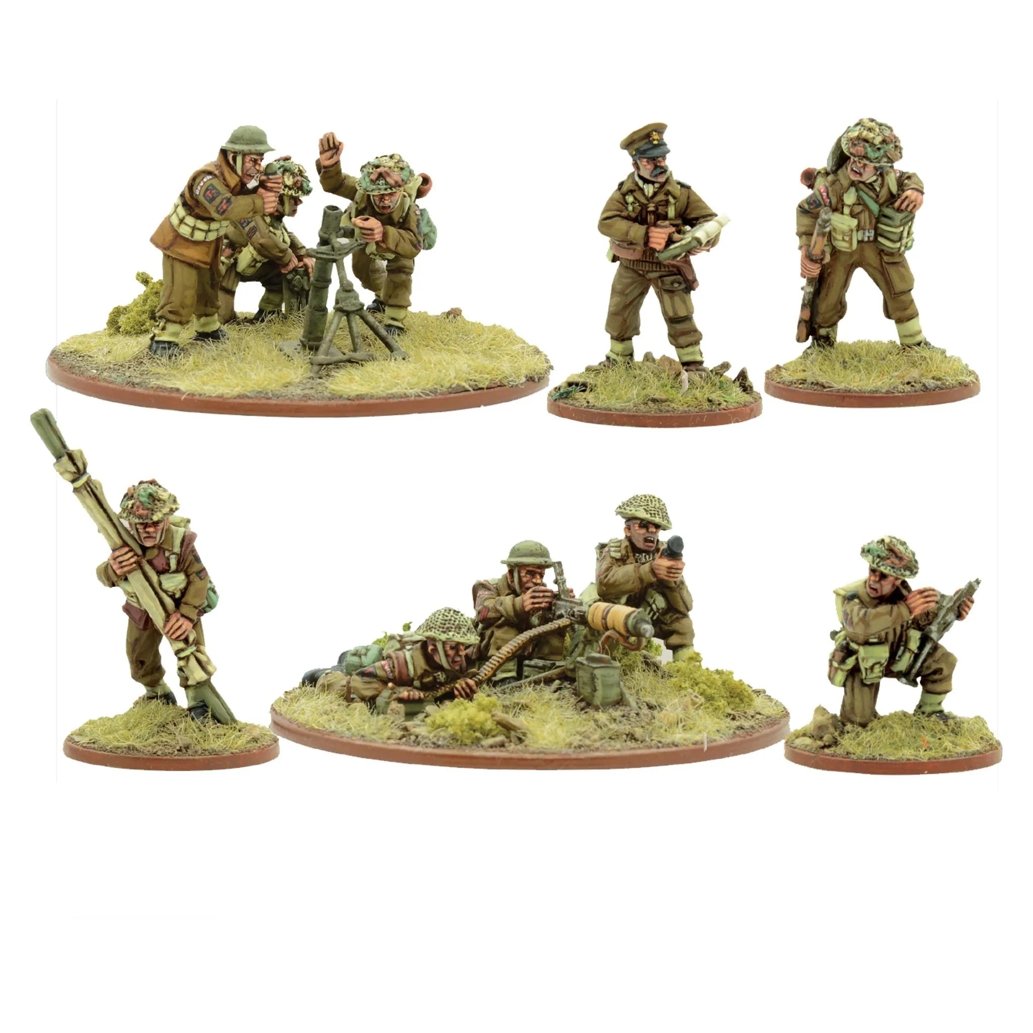 Bolt Action | British | British Army Support Group | 28mm Metal Unit | Warlord | Miniature Kingdoms