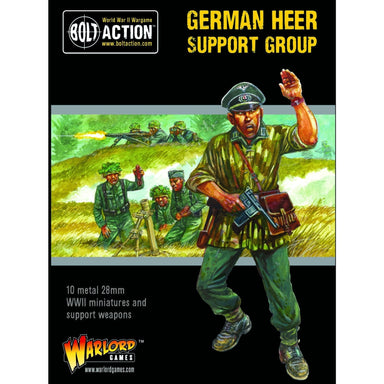 Bolt Action | German Heer Support Group | 28mm Metal Unit | Warlord | Miniature Kingdoms