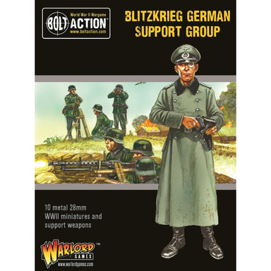 Bolt Action | German Blitzkrieg Support Group | 28mm Metal Unit | Warlord | Miniature Kingdoms